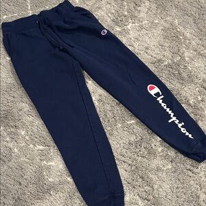 Champion Navy Logo Jogger Sweatpants for Kids